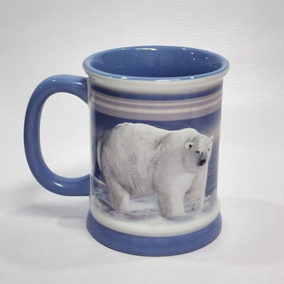 Polar Bears 3-D Embossed Coffee Tea Mug SeaWorld - Picture 4 of 9